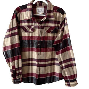 Northern Expedition Limited Men’s XL Outdoors Fall Plaid Flannel Shirt Pockets